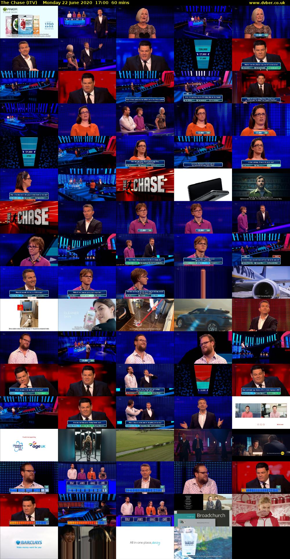 The Chase (ITV) Monday 22 June 2020 17:00 - 18:00