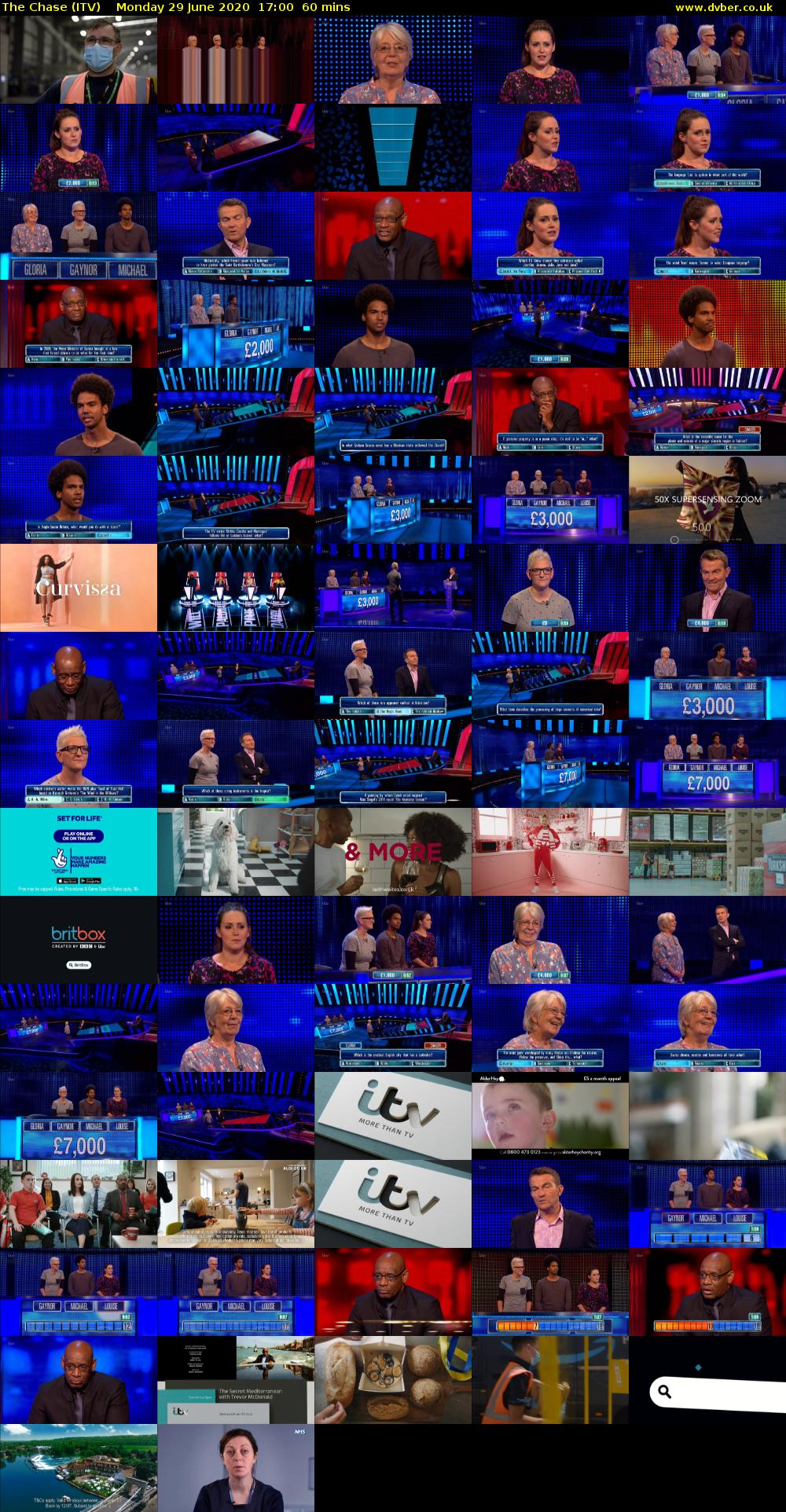The Chase (ITV) Monday 29 June 2020 17:00 - 18:00