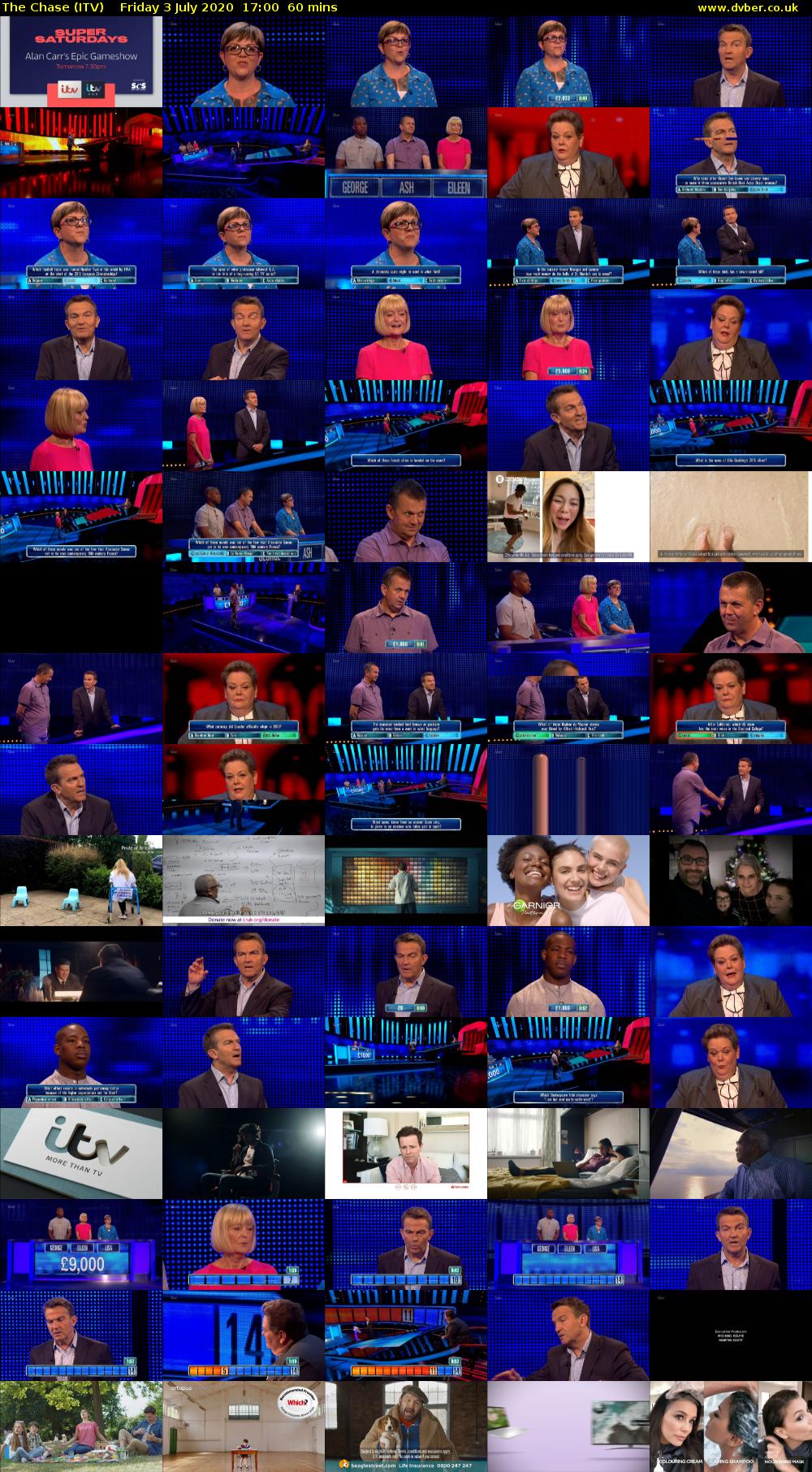 The Chase (ITV) Friday 3 July 2020 17:00 - 18:00