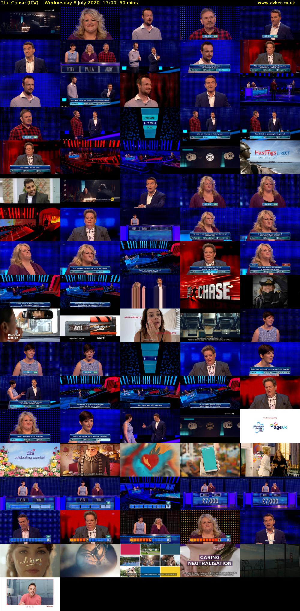 The Chase (ITV) Wednesday 8 July 2020 17:00 - 18:00