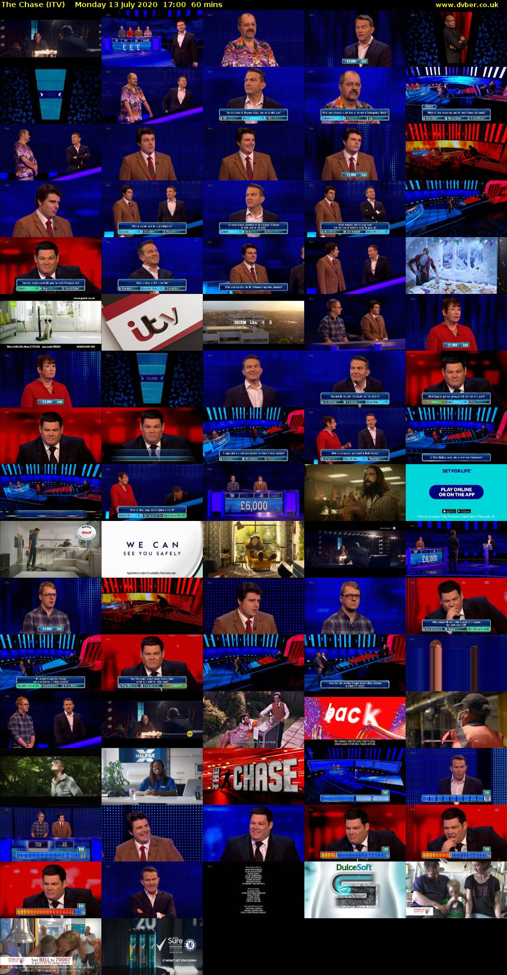 The Chase (ITV) Monday 13 July 2020 17:00 - 18:00