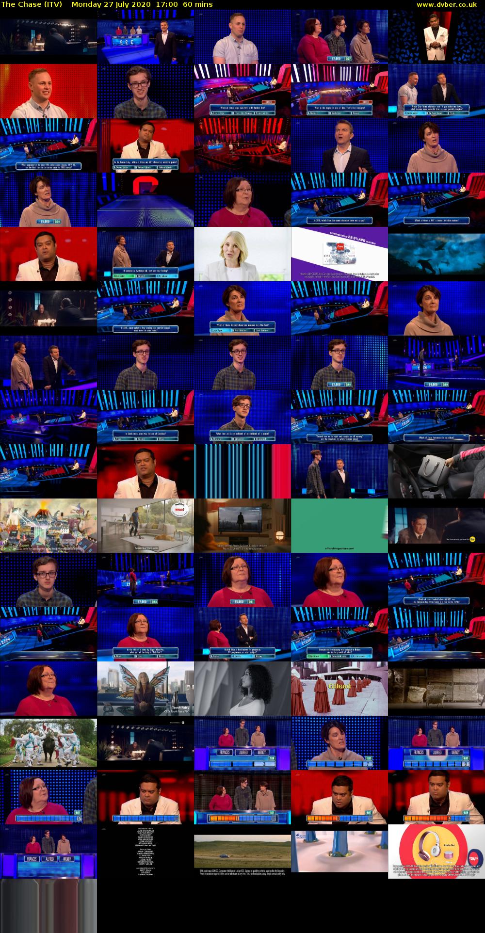 The Chase (ITV) Monday 27 July 2020 17:00 - 18:00