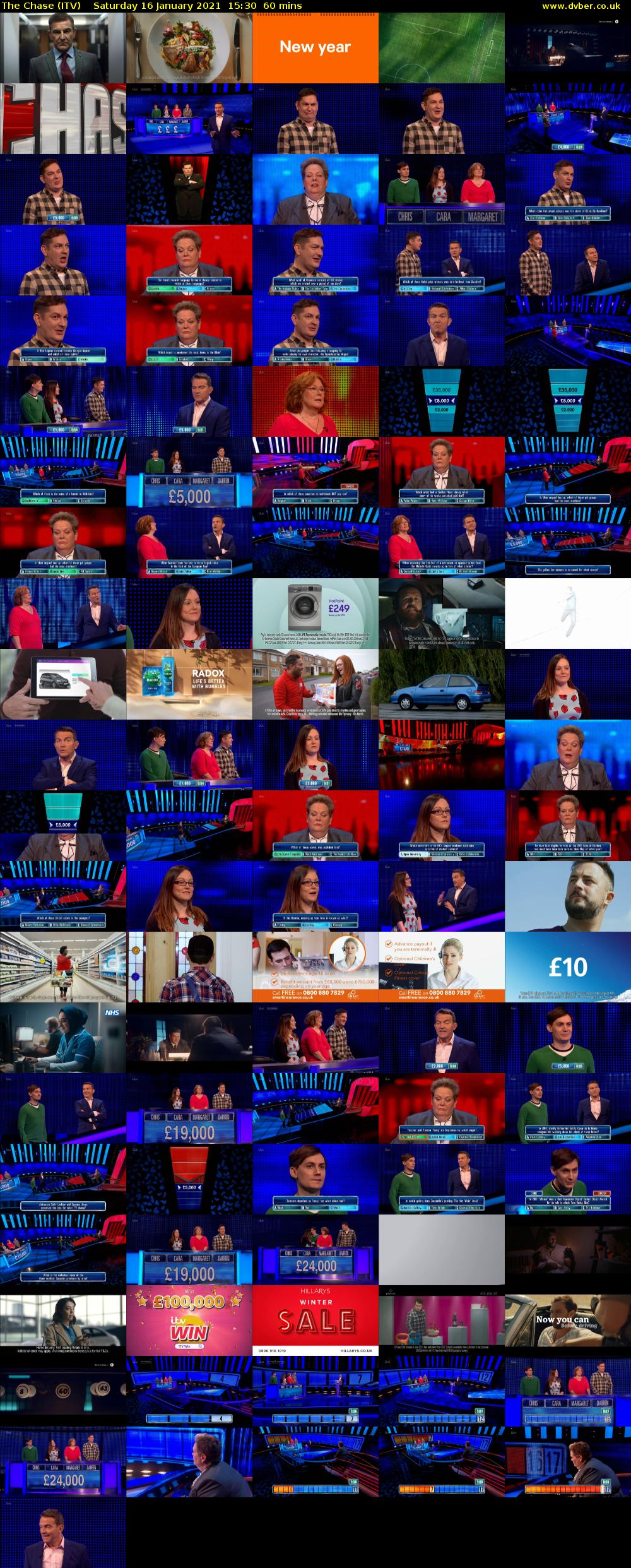 The Chase (ITV) Saturday 16 January 2021 15:30 - 16:30