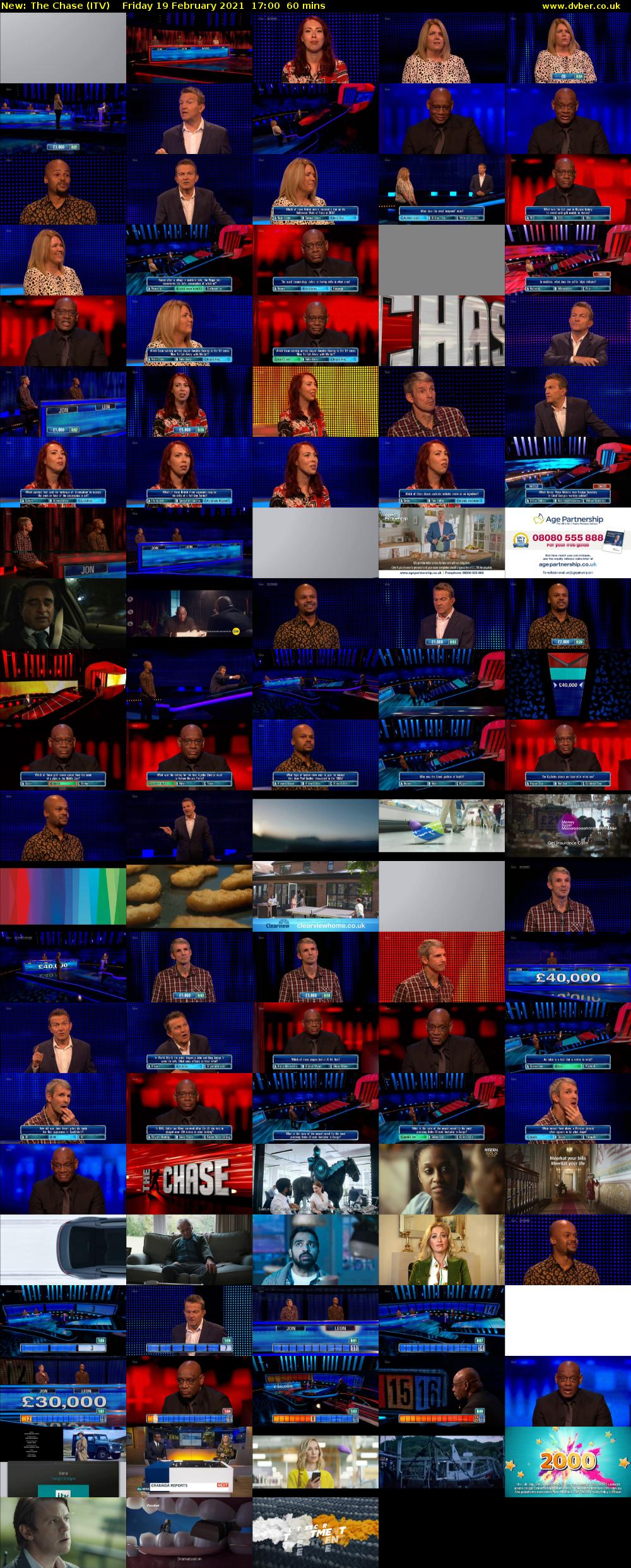 The Chase (ITV) Friday 19 February 2021 17:00 - 18:00