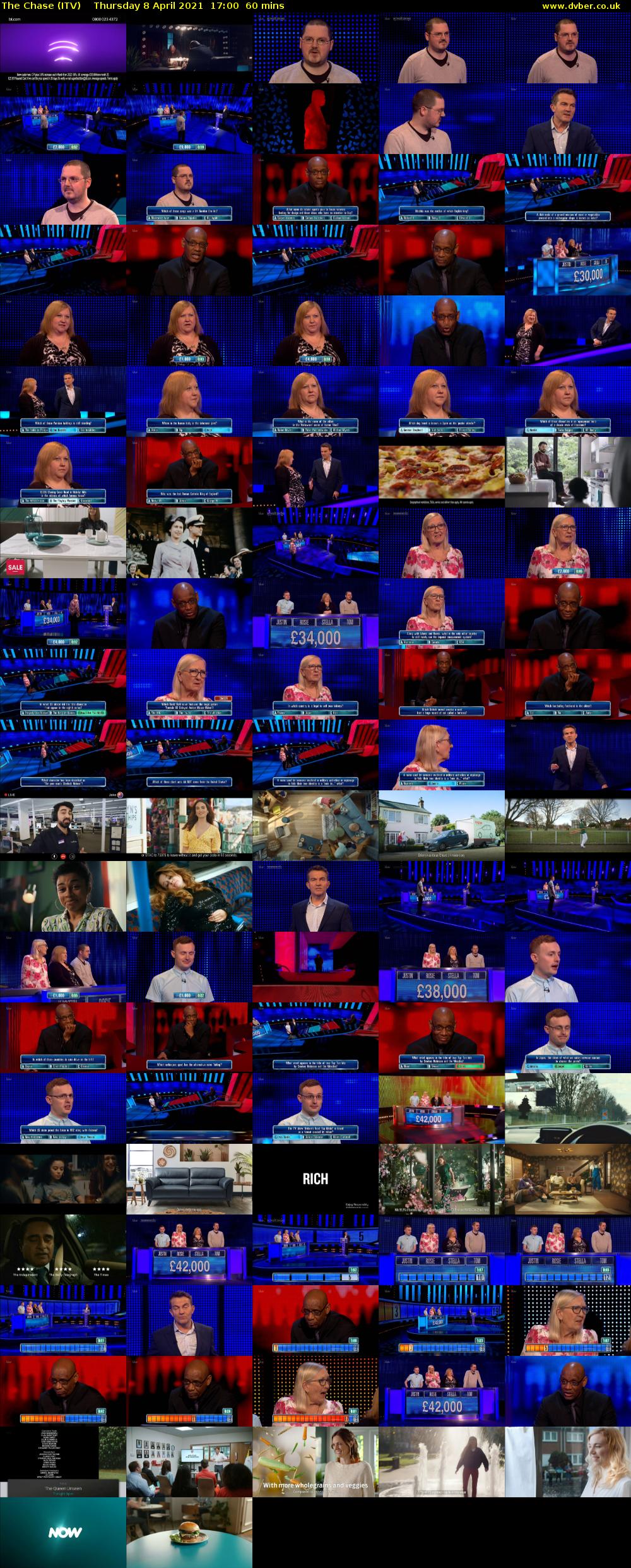 The Chase (ITV) Thursday 8 April 2021 17:00 - 18:00