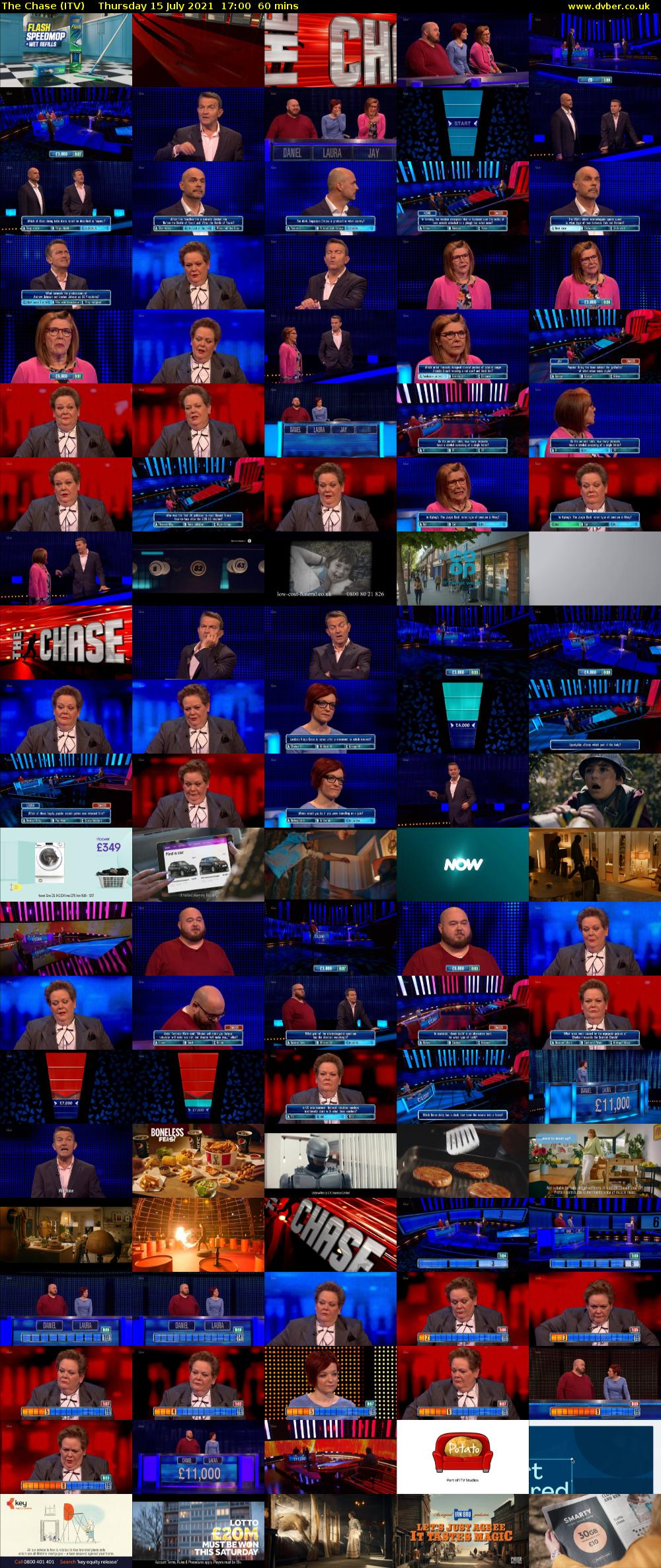 The Chase (ITV) Thursday 15 July 2021 17:00 - 18:00