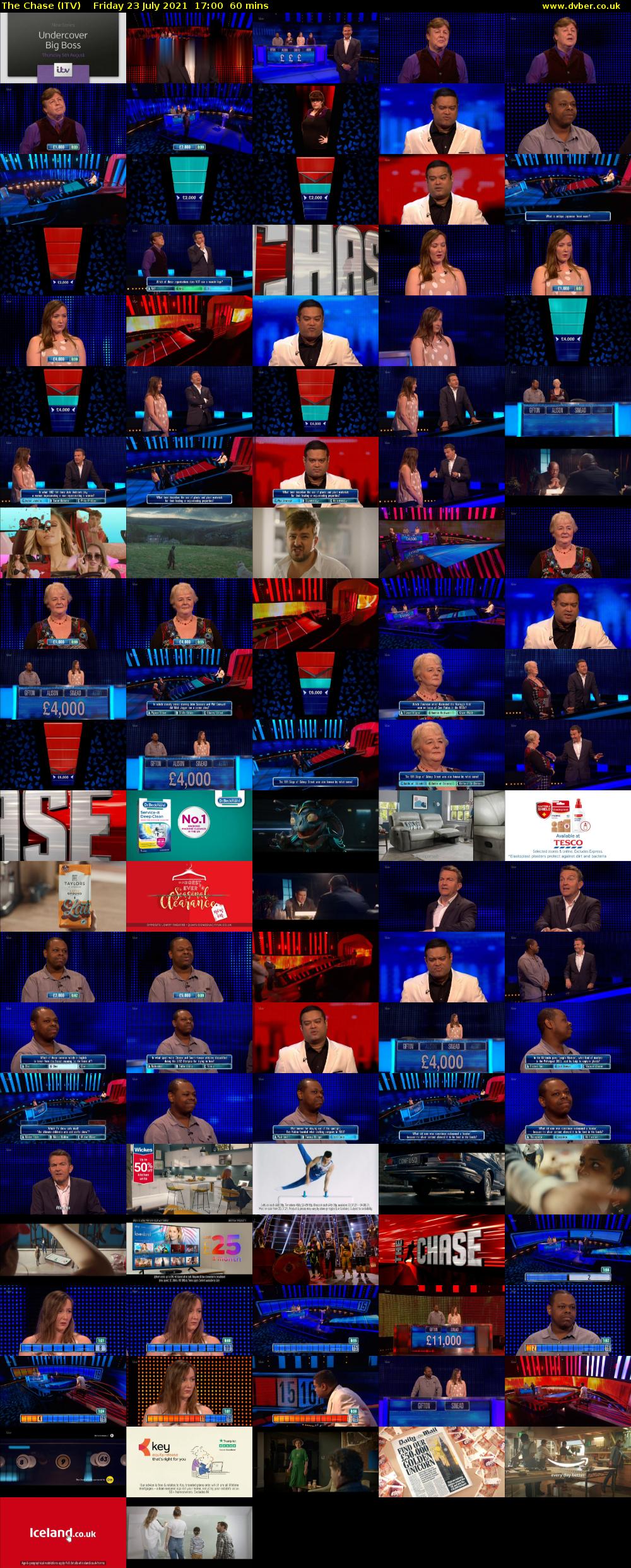 The Chase (ITV) Friday 23 July 2021 17:00 - 18:00