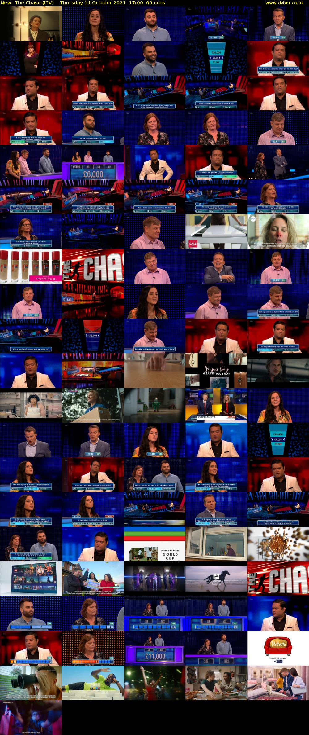 The Chase (ITV) Thursday 14 October 2021 17:00 - 18:00