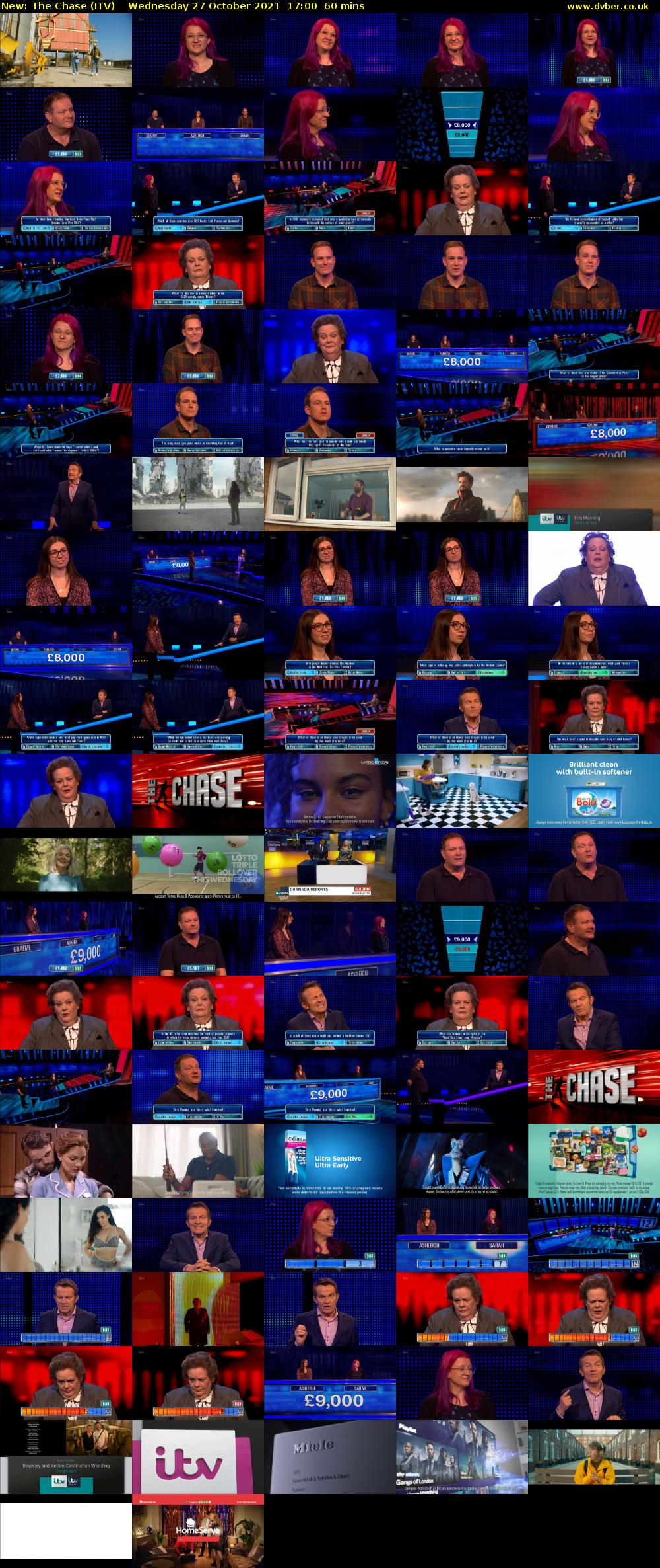 The Chase (ITV) Wednesday 27 October 2021 17:00 - 18:00