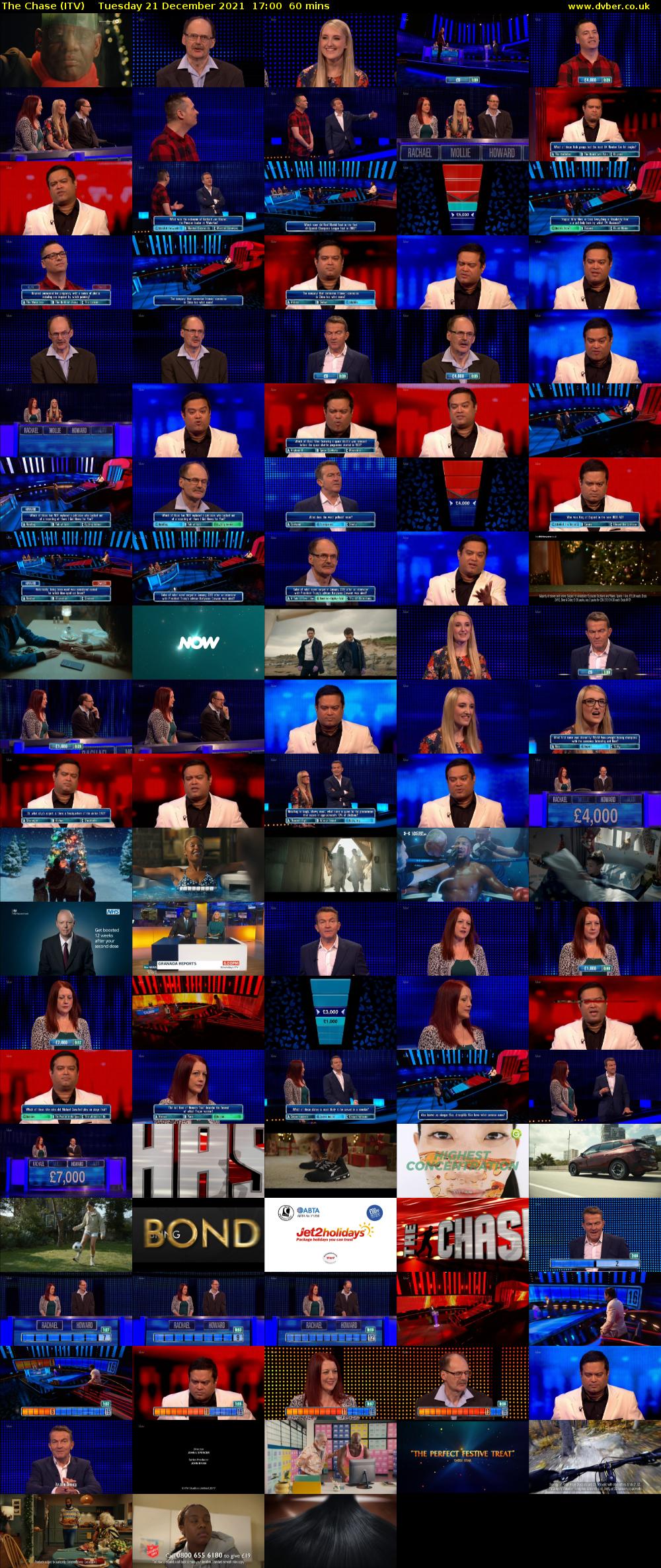 The Chase (ITV) Tuesday 21 December 2021 17:00 - 18:00