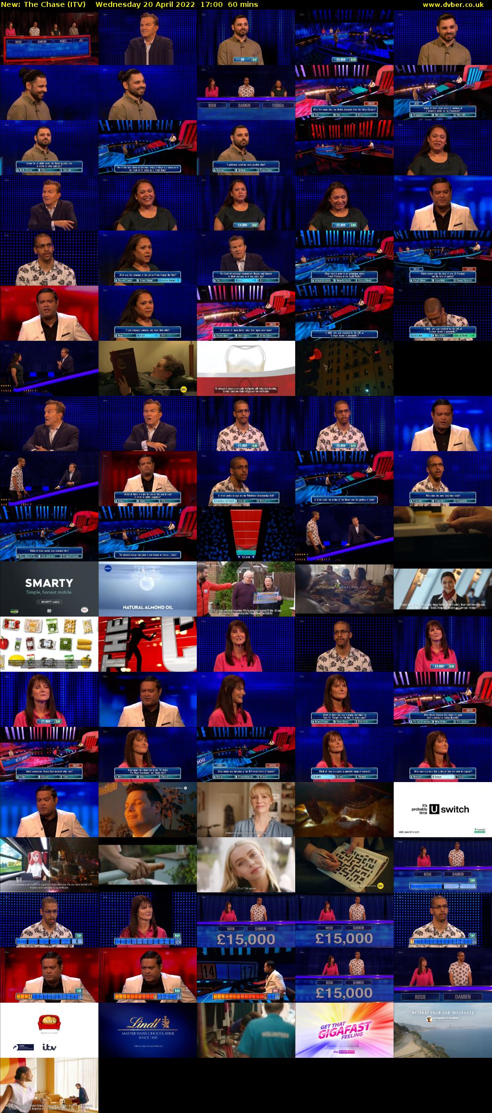 The Chase (ITV) Wednesday 20 April 2022 17:00 - 18:00