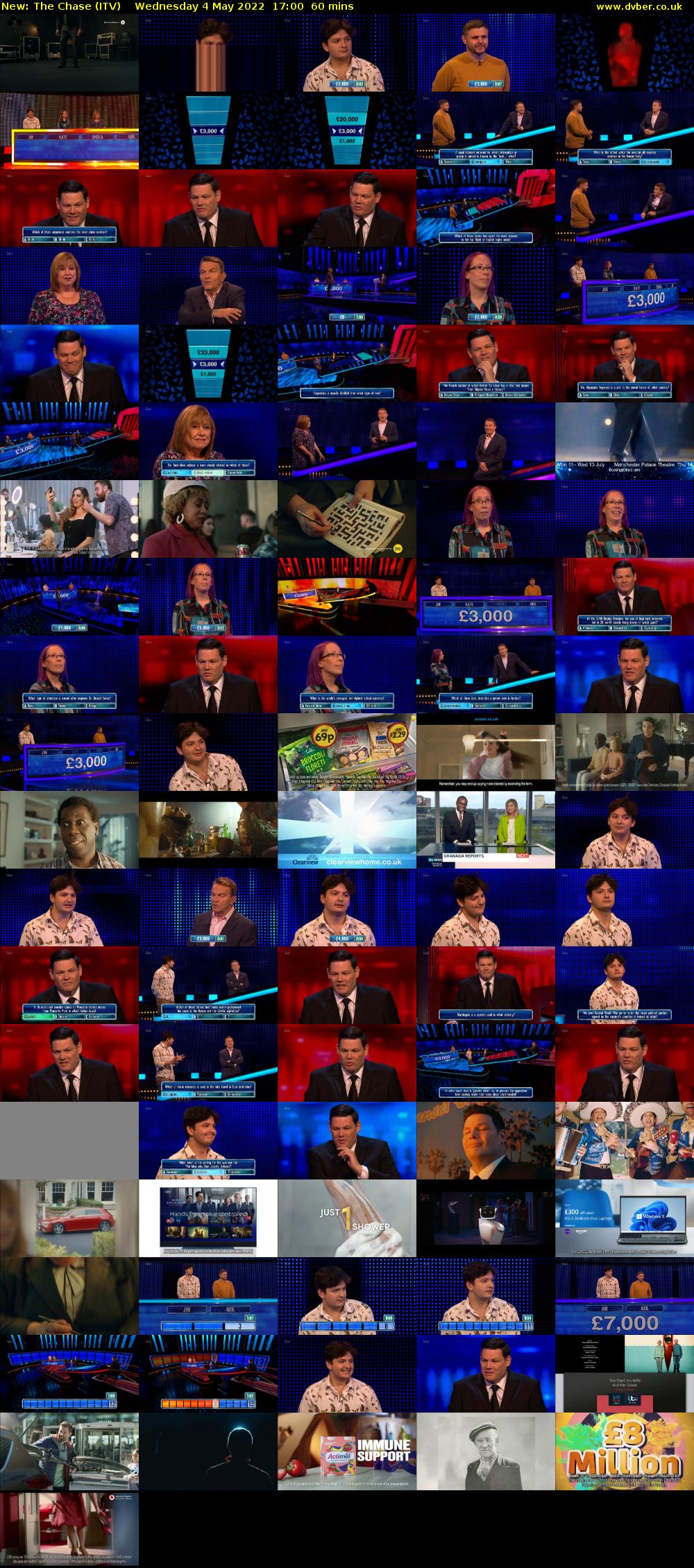 The Chase (ITV) Wednesday 4 May 2022 17:00 - 18:00