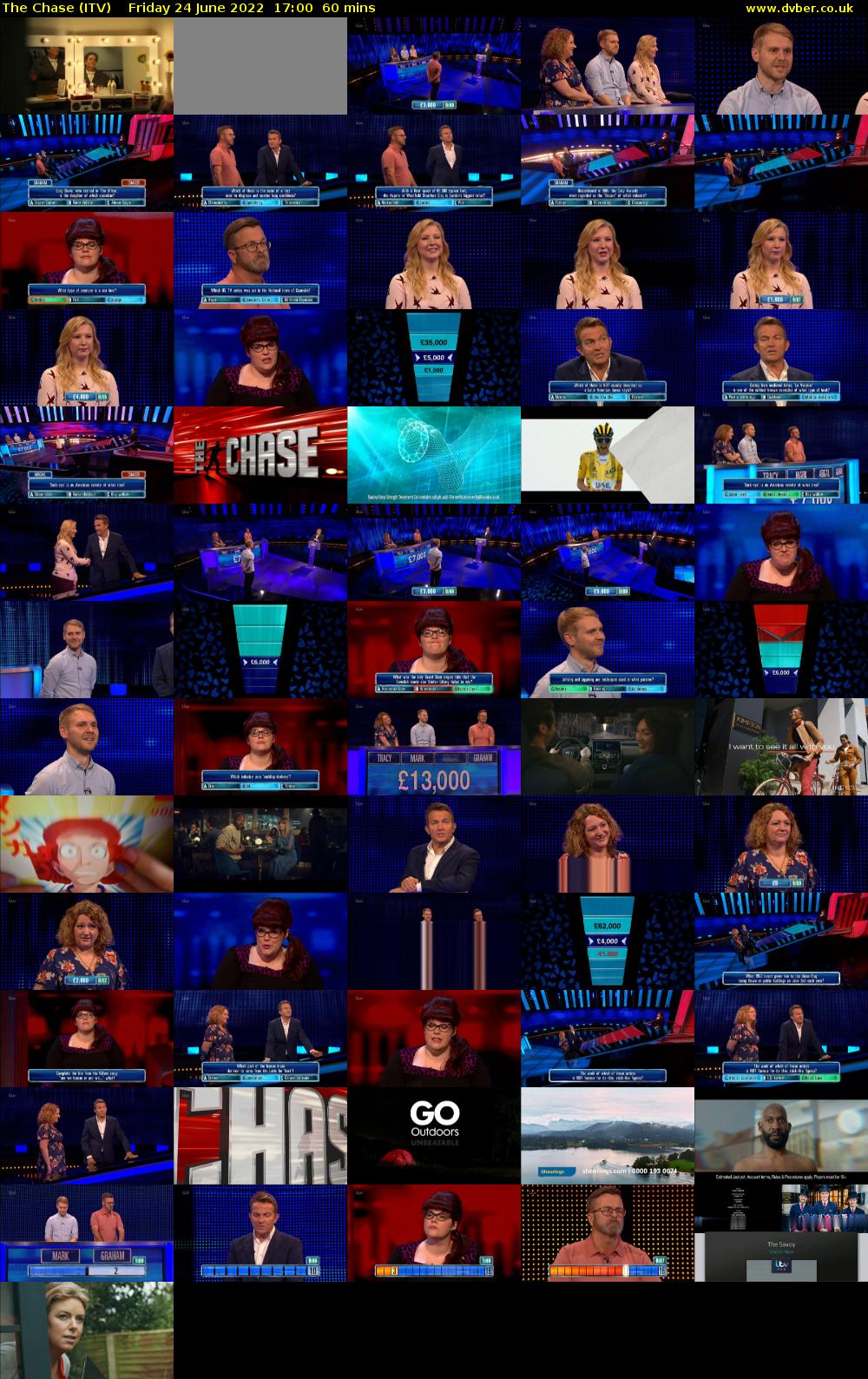 The Chase (ITV) Friday 24 June 2022 17:00 - 18:00