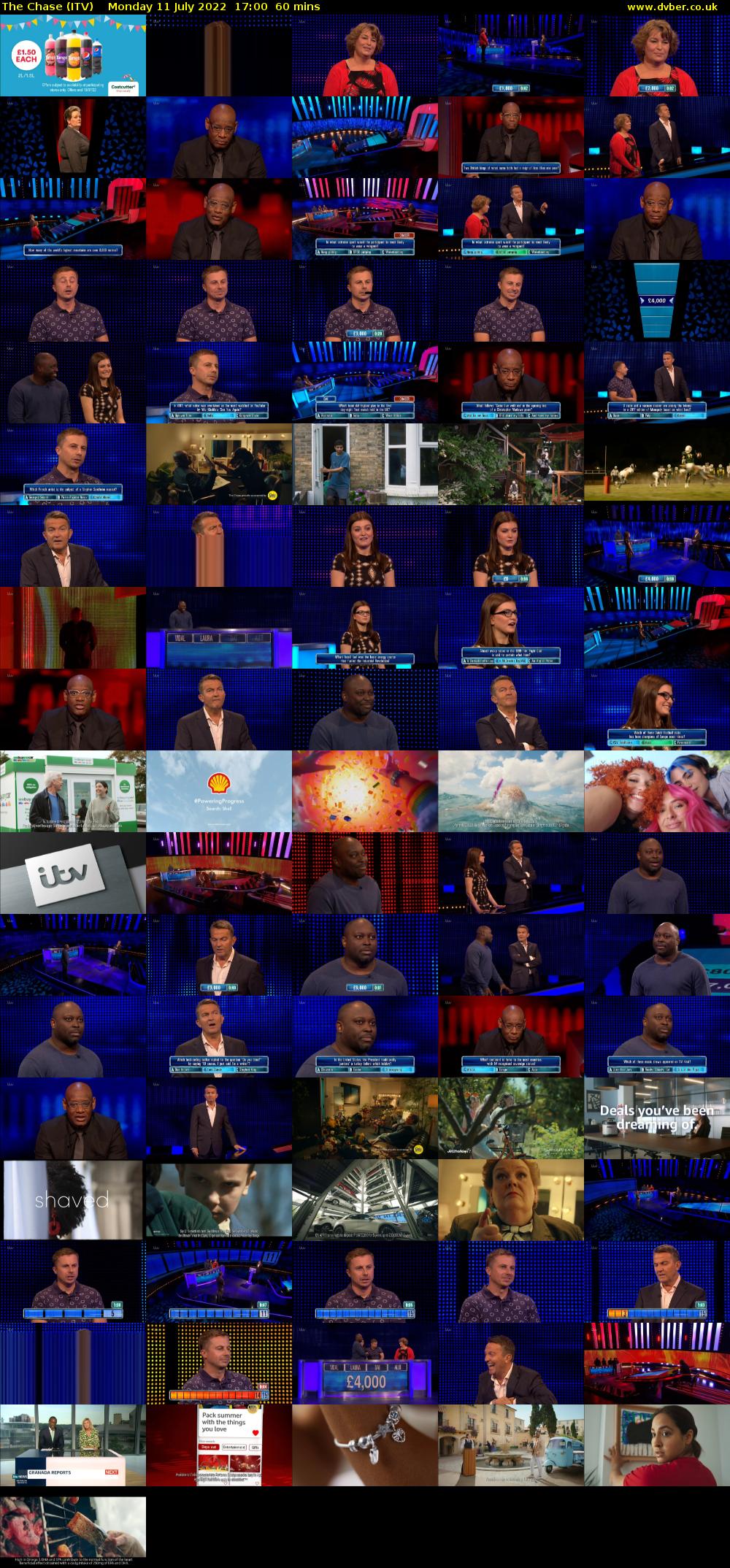 The Chase (ITV) Monday 11 July 2022 17:00 - 18:00