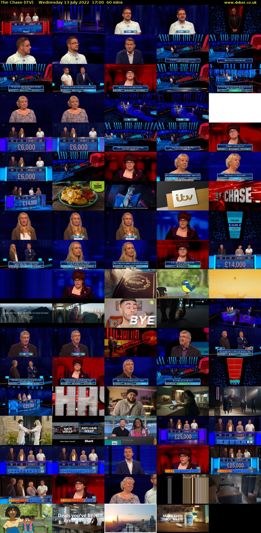 The Chase (ITV) Wednesday 13 July 2022 17:00 - 18:00
