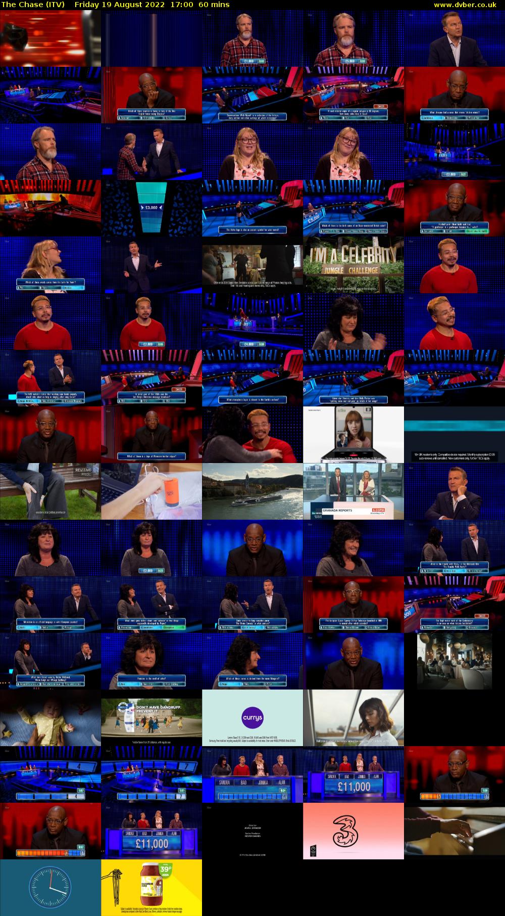 The Chase (ITV) Friday 19 August 2022 17:00 - 18:00