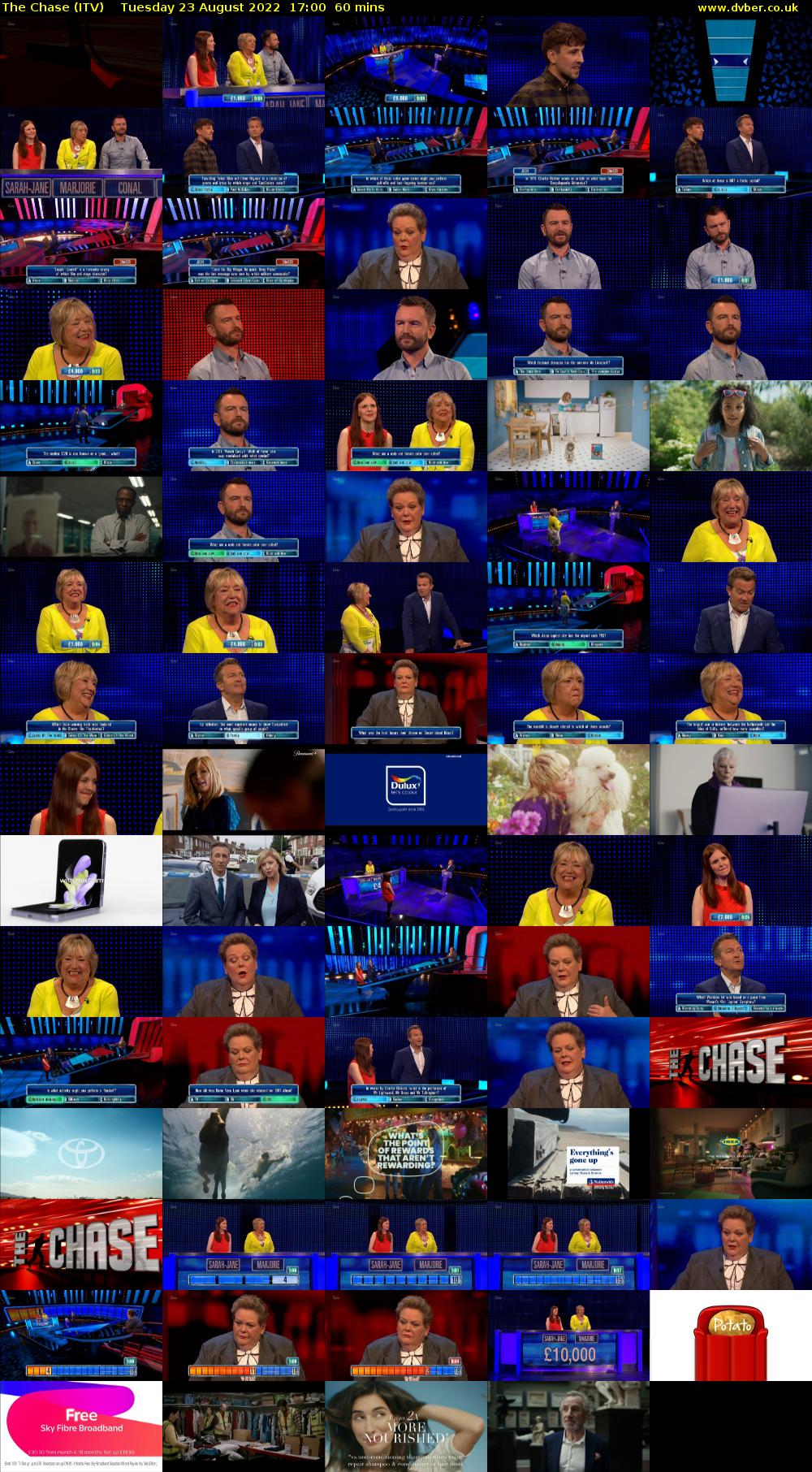The Chase (ITV) Tuesday 23 August 2022 17:00 - 18:00