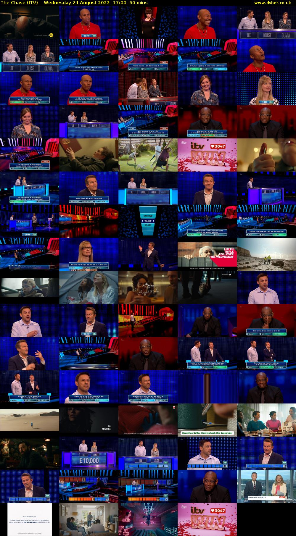 The Chase (ITV) Wednesday 24 August 2022 17:00 - 18:00
