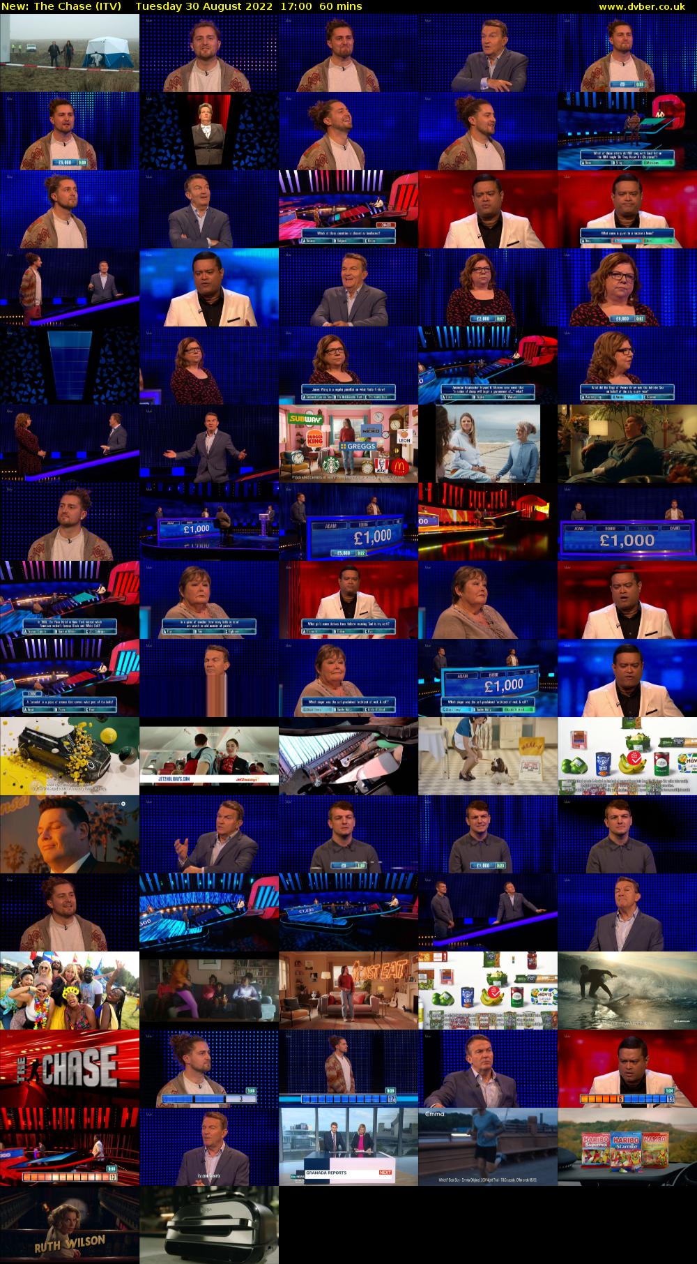 The Chase (ITV) Tuesday 30 August 2022 17:00 - 18:00