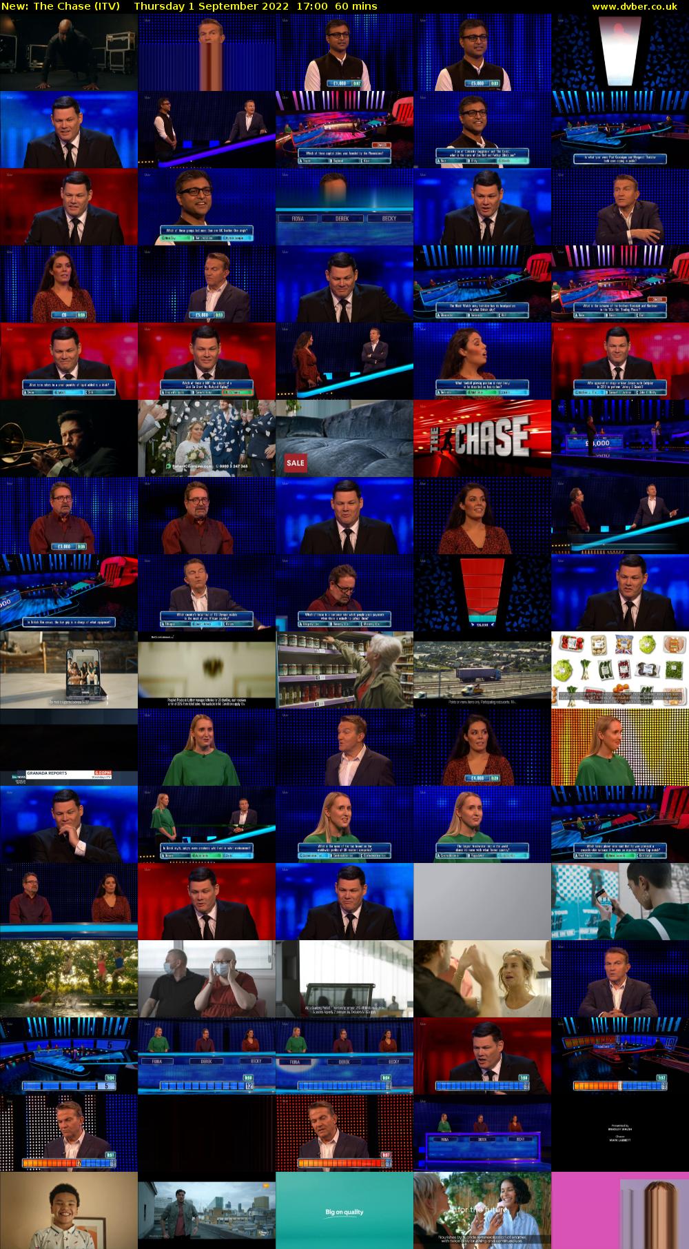 The Chase (ITV) Thursday 1 September 2022 17:00 - 18:00