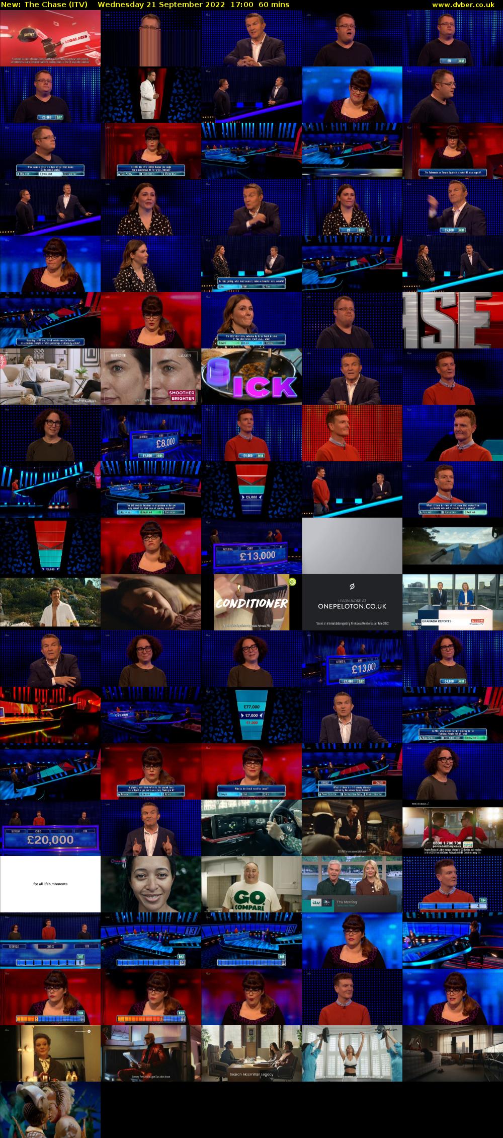 The Chase (ITV) Wednesday 21 September 2022 17:00 - 18:00