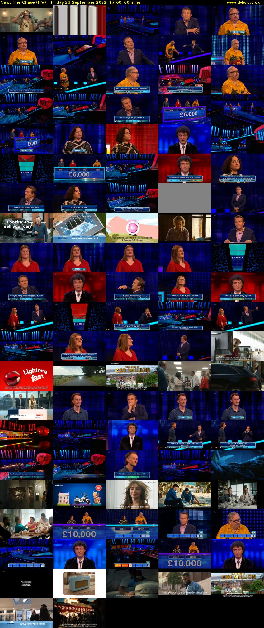The Chase (ITV) Friday 23 September 2022 17:00 - 18:00