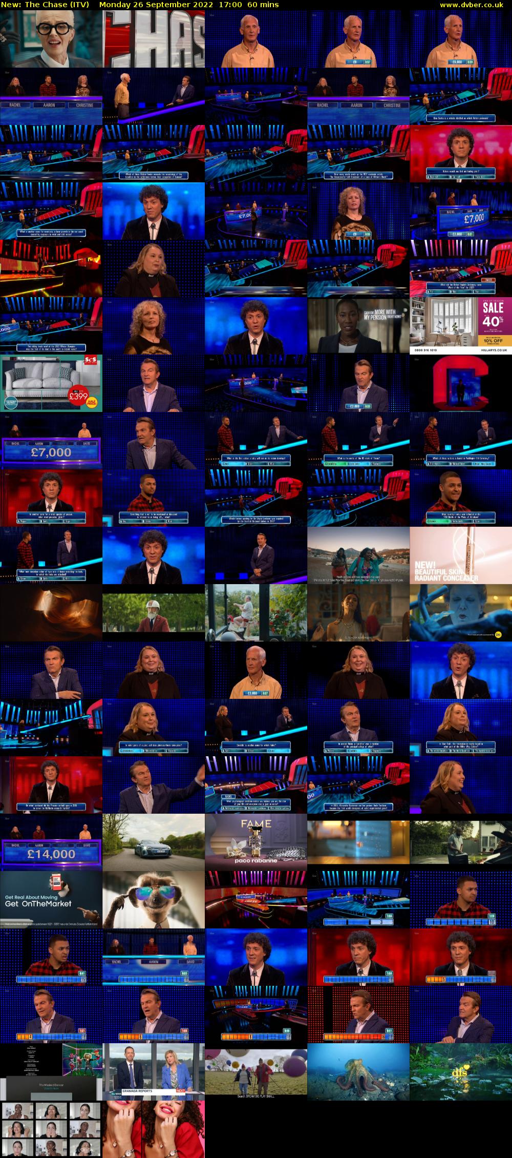 The Chase (ITV) Monday 26 September 2022 17:00 - 18:00