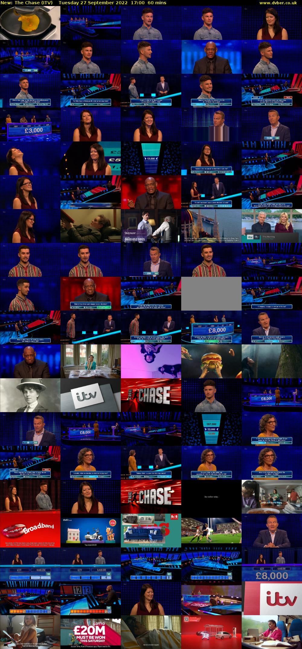 The Chase (ITV) Tuesday 27 September 2022 17:00 - 18:00
