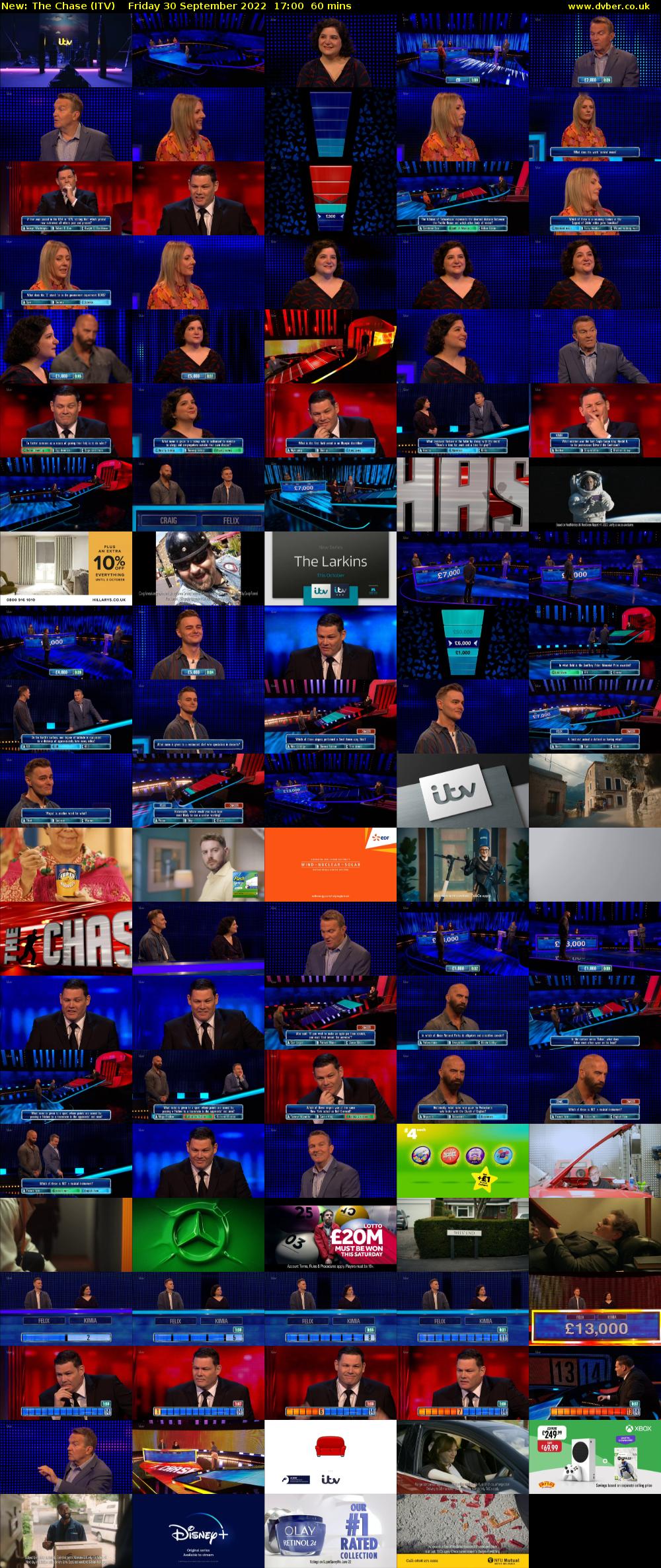 The Chase (ITV) Friday 30 September 2022 17:00 - 18:00