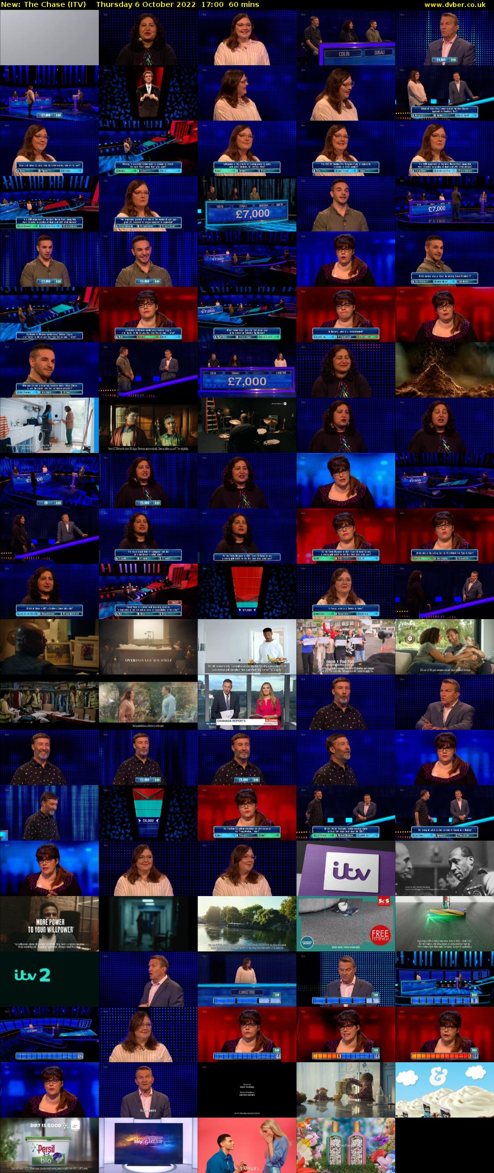 The Chase (ITV) Thursday 6 October 2022 17:00 - 18:00