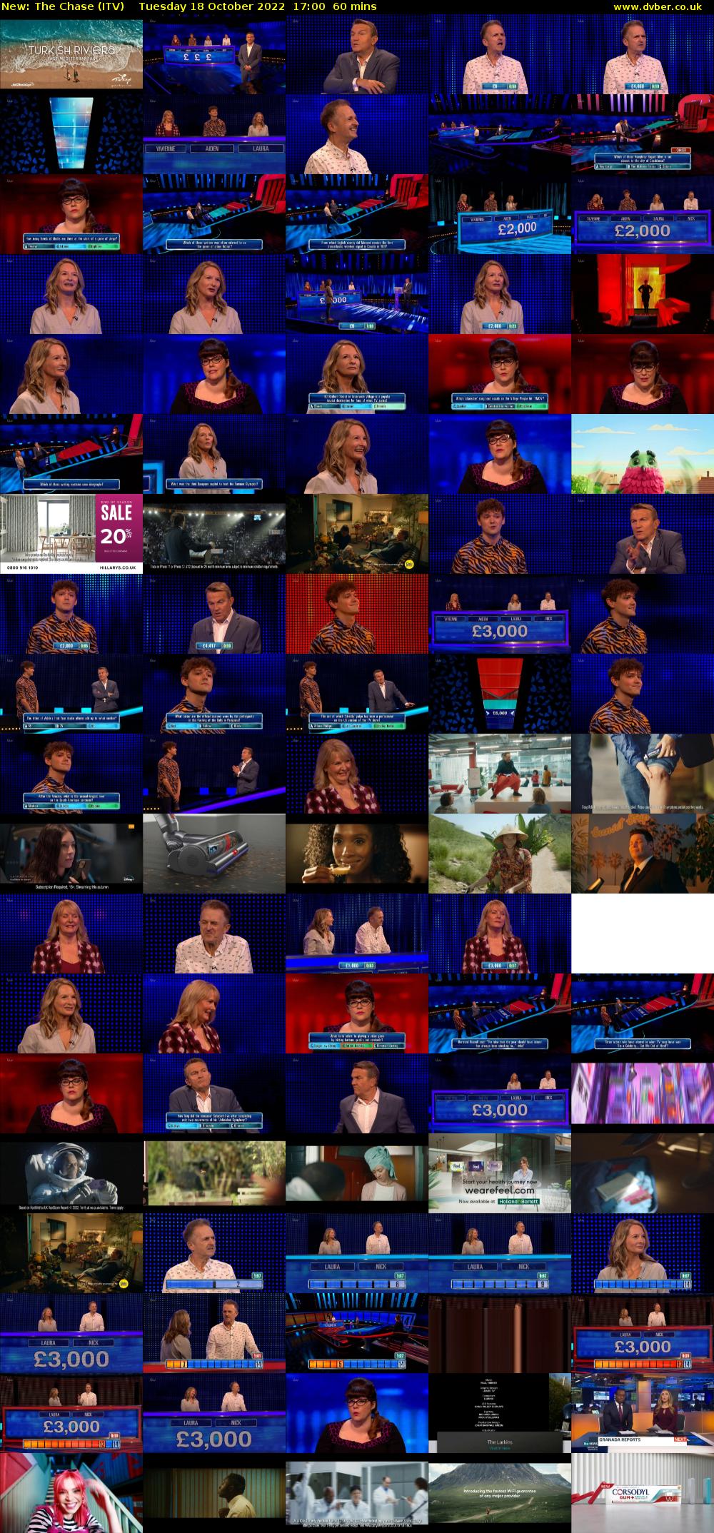 The Chase (ITV) Tuesday 18 October 2022 17:00 - 18:00