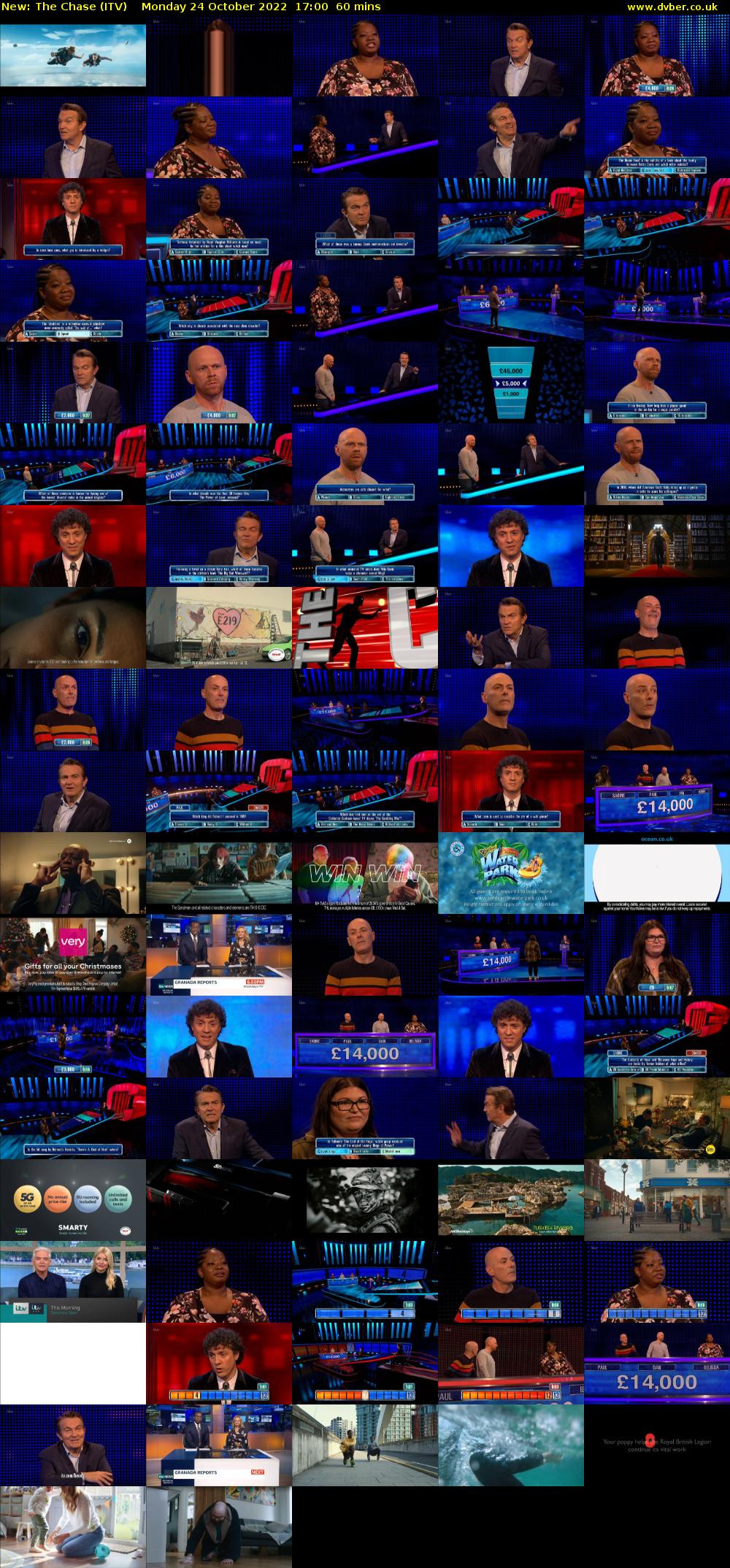 The Chase (ITV) Monday 24 October 2022 17:00 - 18:00