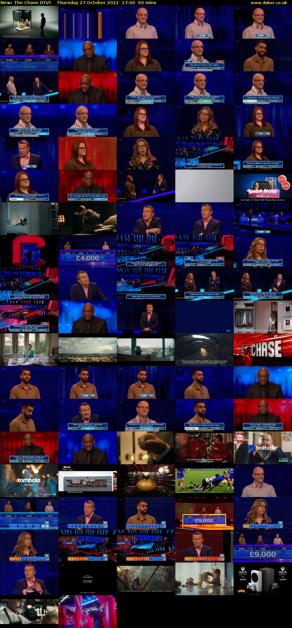 The Chase (ITV) Thursday 27 October 2022 17:00 - 18:00