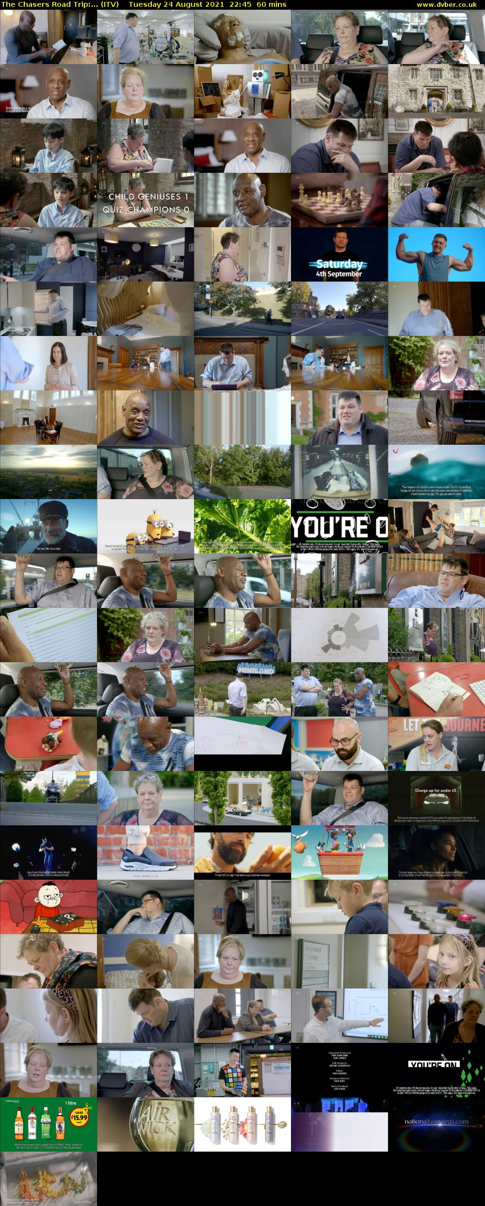 The Chasers Road Trip:... (ITV) Tuesday 24 August 2021 22:45 - 23:45