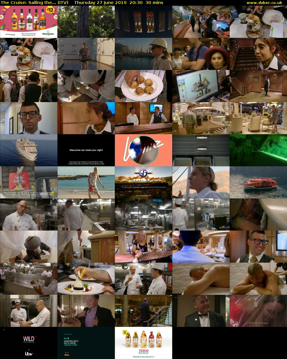 The Cruise: Sailing the... (ITV) Thursday 27 June 2019 20:30 - 21:00
