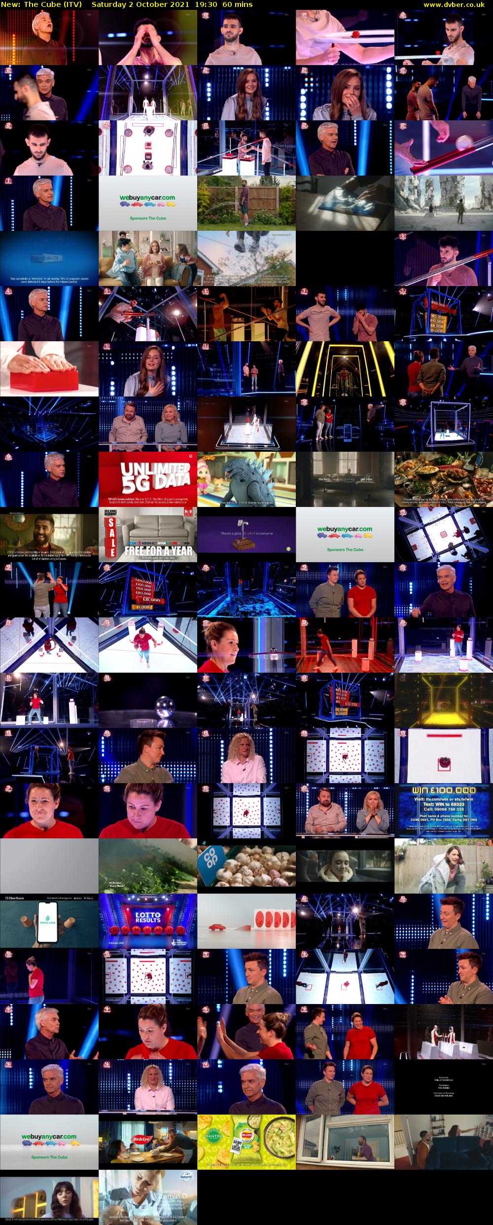 The Cube (ITV) Saturday 2 October 2021 19:30 - 20:30