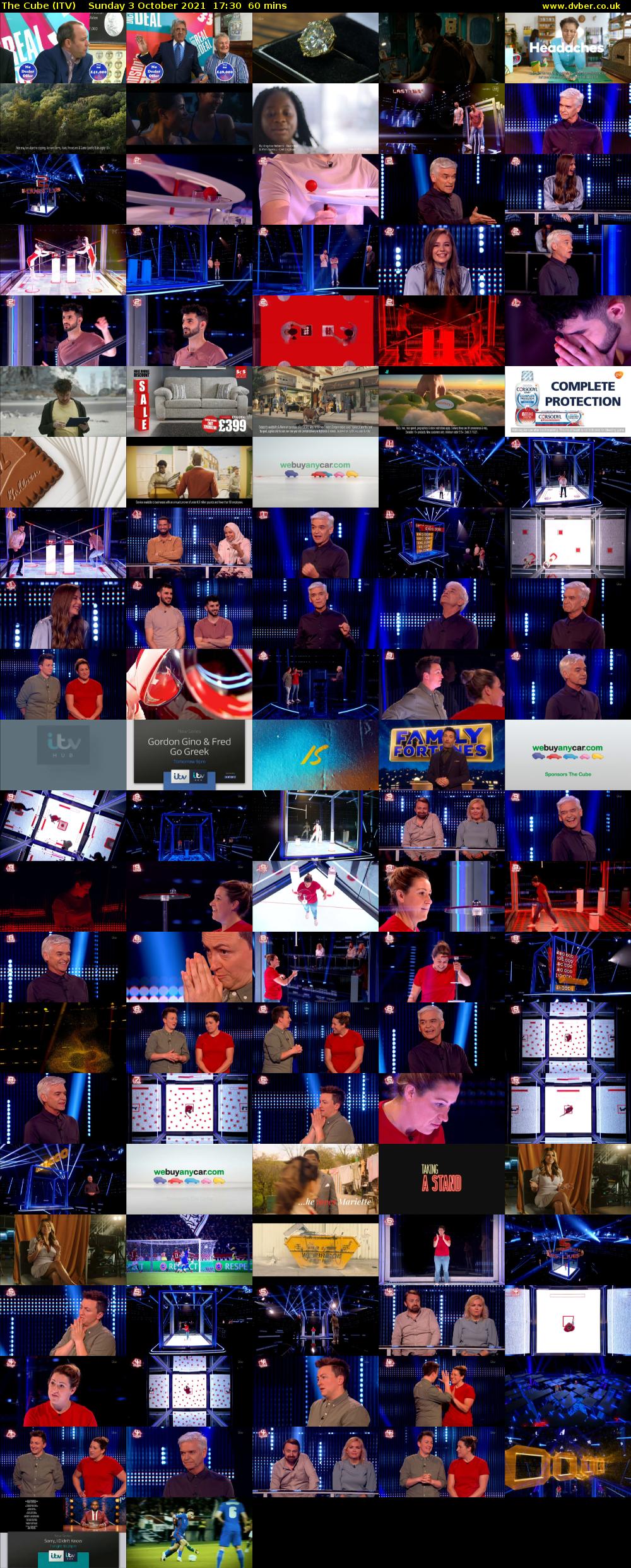 The Cube (ITV) Sunday 3 October 2021 17:30 - 18:30