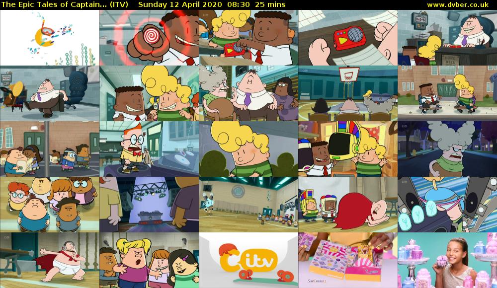 The Epic Tales of Captain... (ITV) Sunday 12 April 2020 08:30 - 08:55