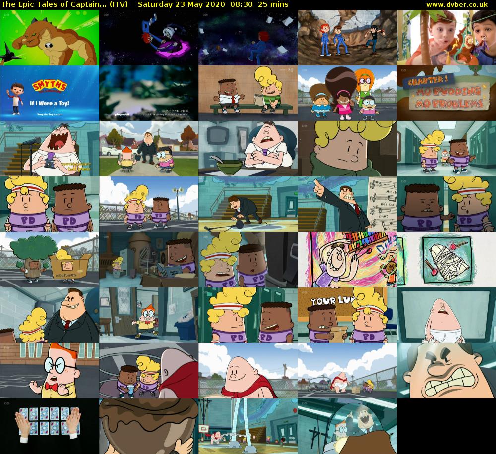 The Epic Tales of Captain... (ITV) Saturday 23 May 2020 08:30 - 08:55