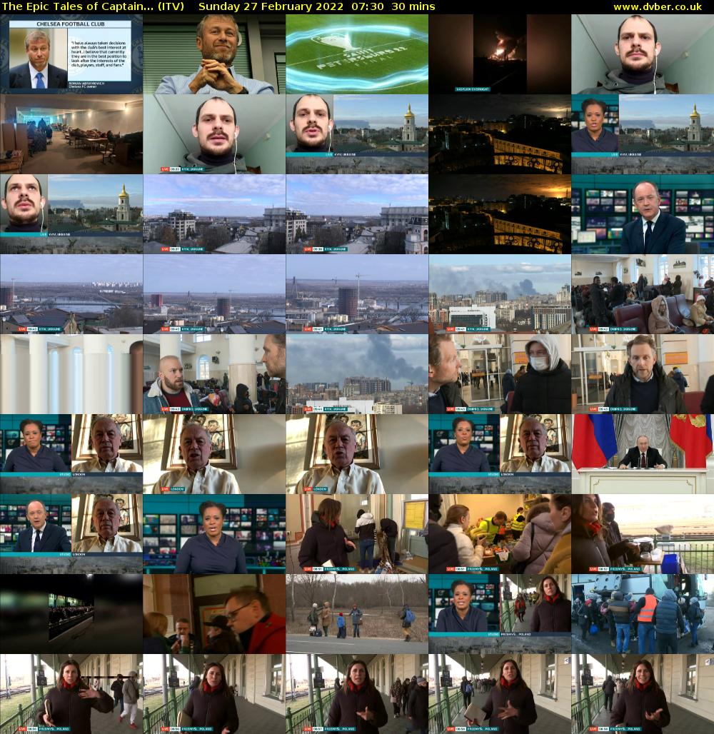 The Epic Tales of Captain... (ITV) Sunday 27 February 2022 07:30 - 08:00