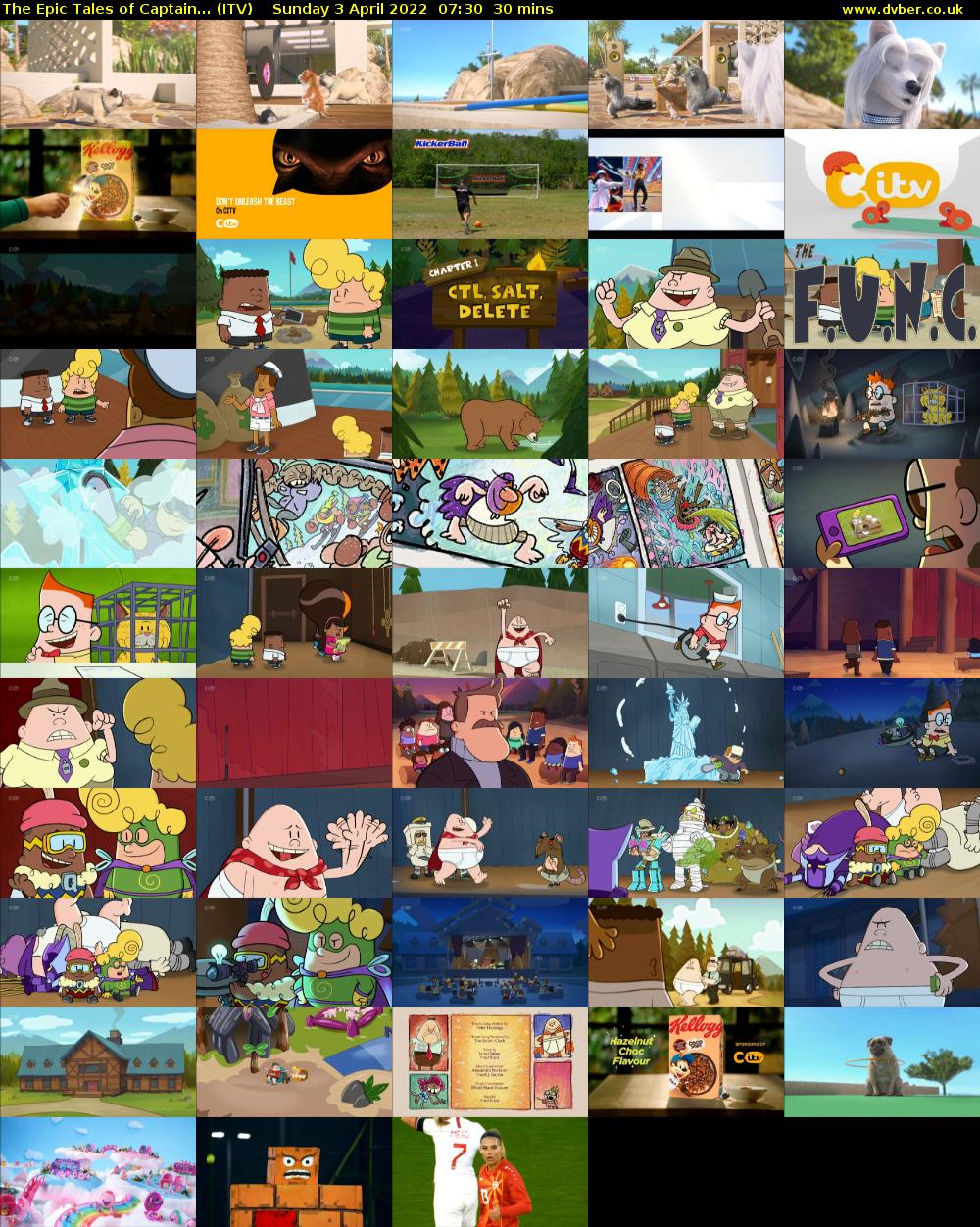 The Epic Tales of Captain... (ITV) Sunday 3 April 2022 07:30 - 08:00