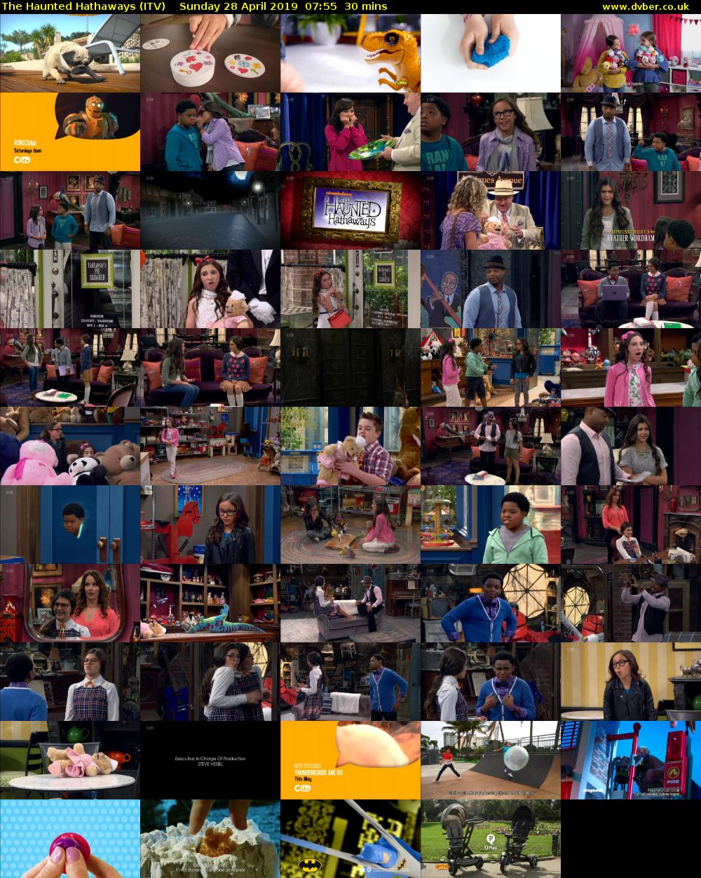The Haunted Hathaways (ITV) Sunday 28 April 2019 07:55 - 08:25
