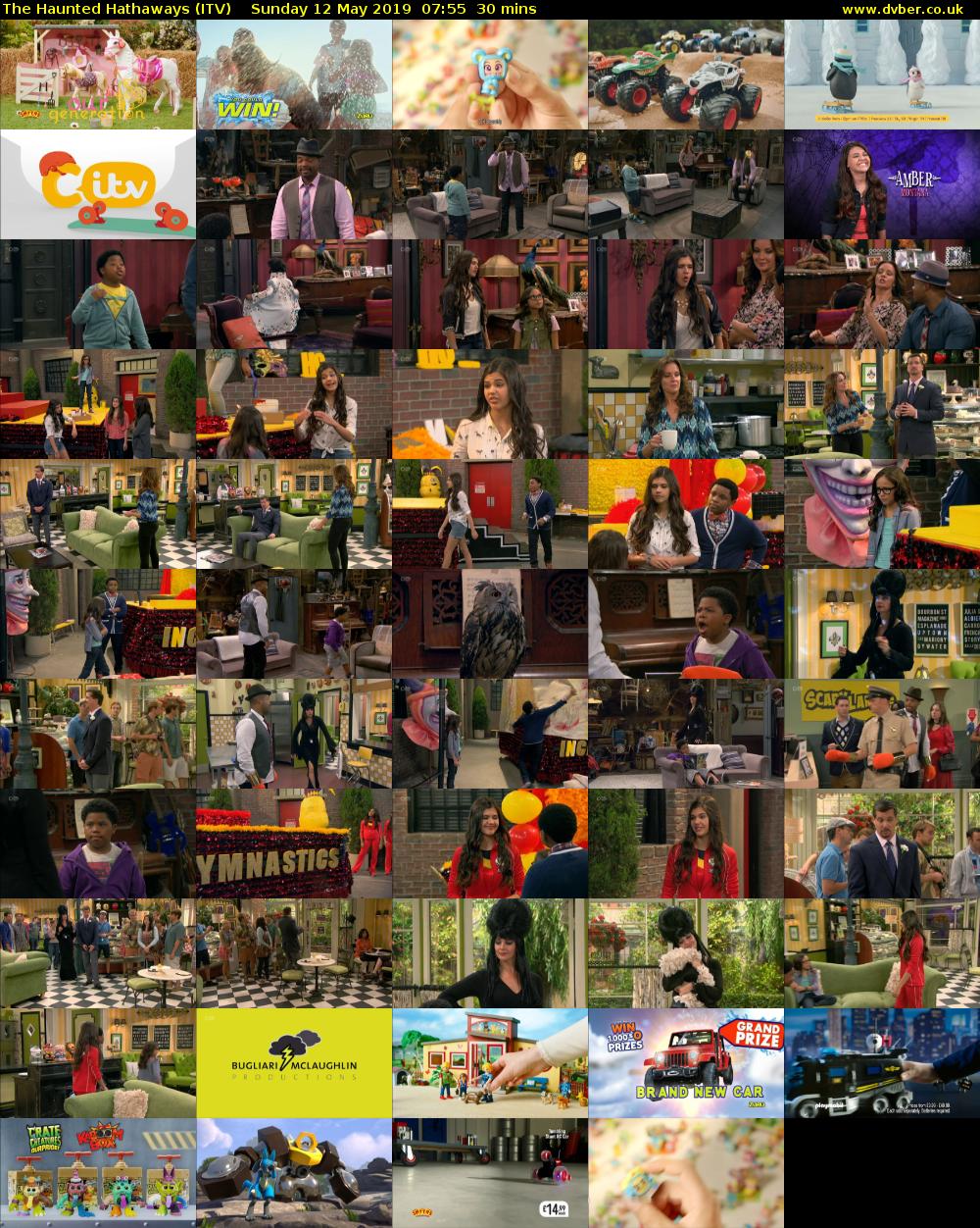 The Haunted Hathaways (ITV) Sunday 12 May 2019 07:55 - 08:25