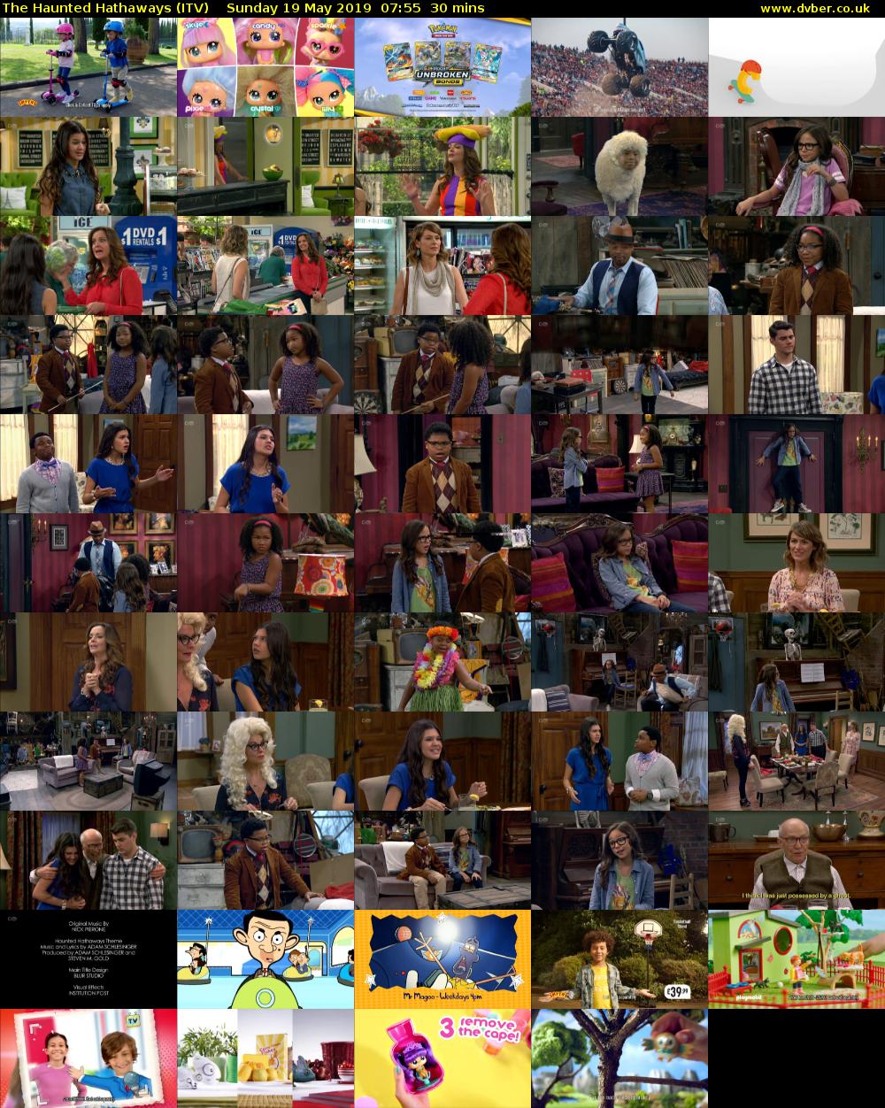The Haunted Hathaways (ITV) Sunday 19 May 2019 07:55 - 08:25
