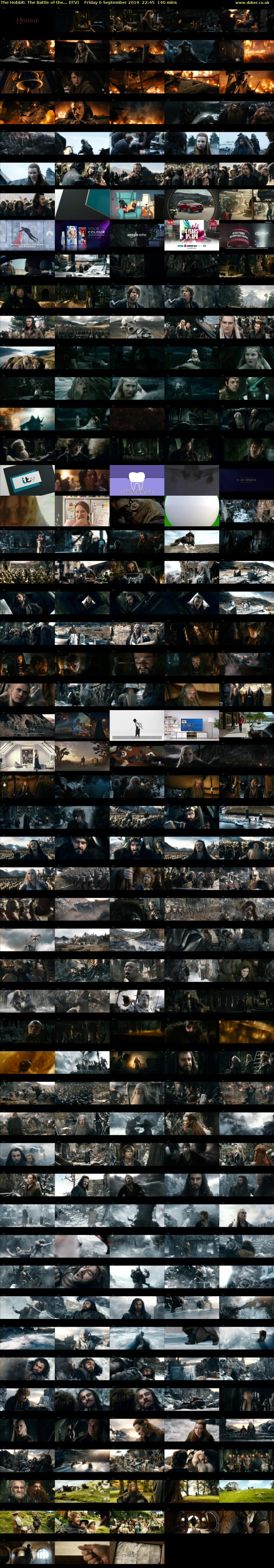 The Hobbit: The Battle of the... (ITV) Friday 6 September 2019 22:45 - 01:05