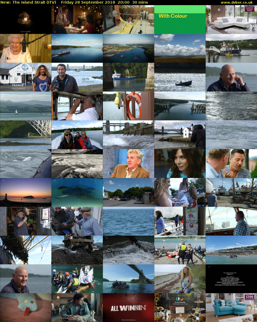 The Island Strait (ITV) Friday 28 September 2018 20:00 - 20:30