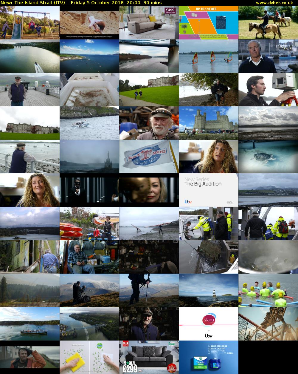 The Island Strait (ITV) Friday 5 October 2018 20:00 - 20:30