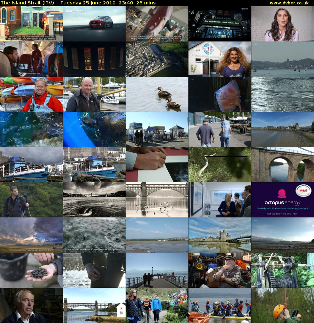 The Island Strait (ITV) Tuesday 25 June 2019 23:40 - 00:05
