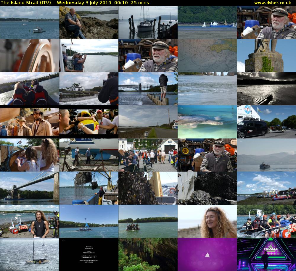 The Island Strait (ITV) Wednesday 3 July 2019 00:10 - 00:35
