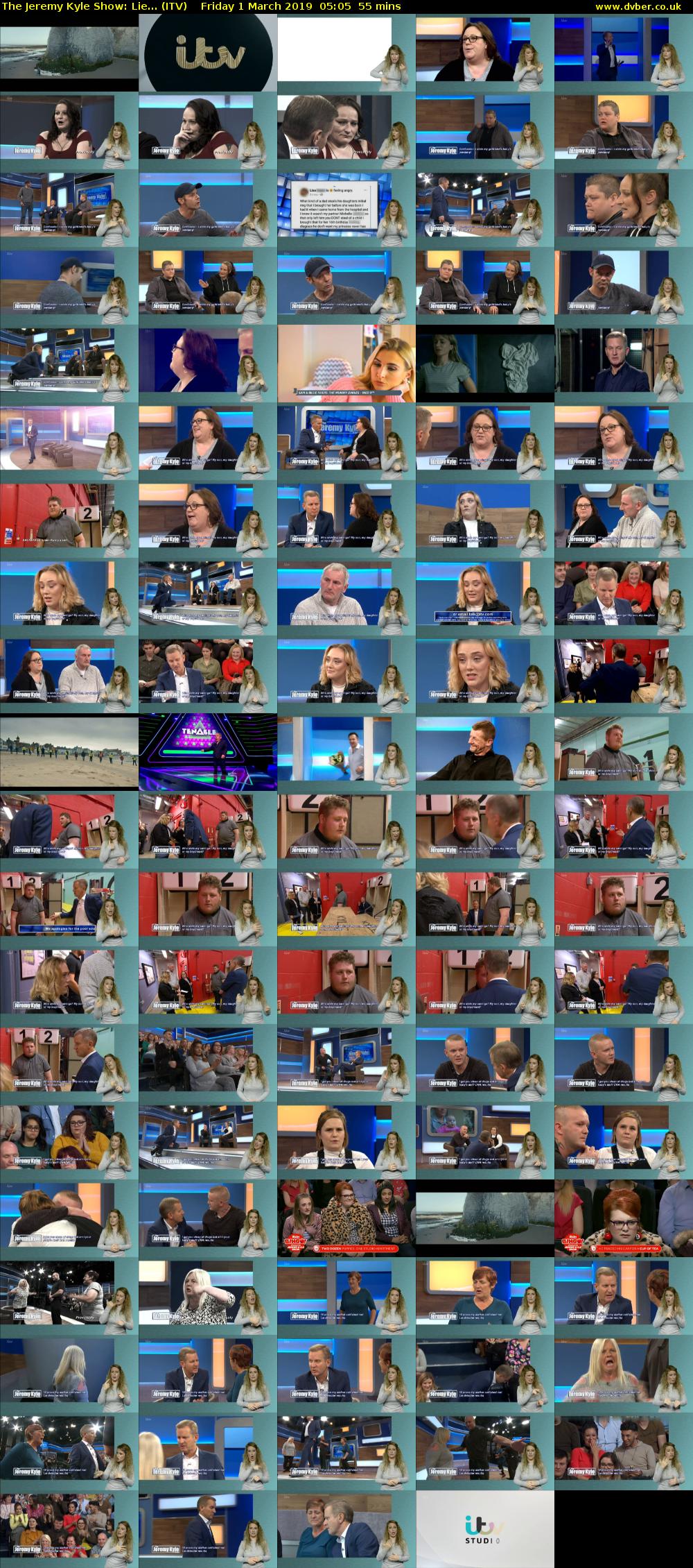 The Jeremy Kyle Show: Lie... (ITV) Friday 1 March 2019 05:05 - 06:00